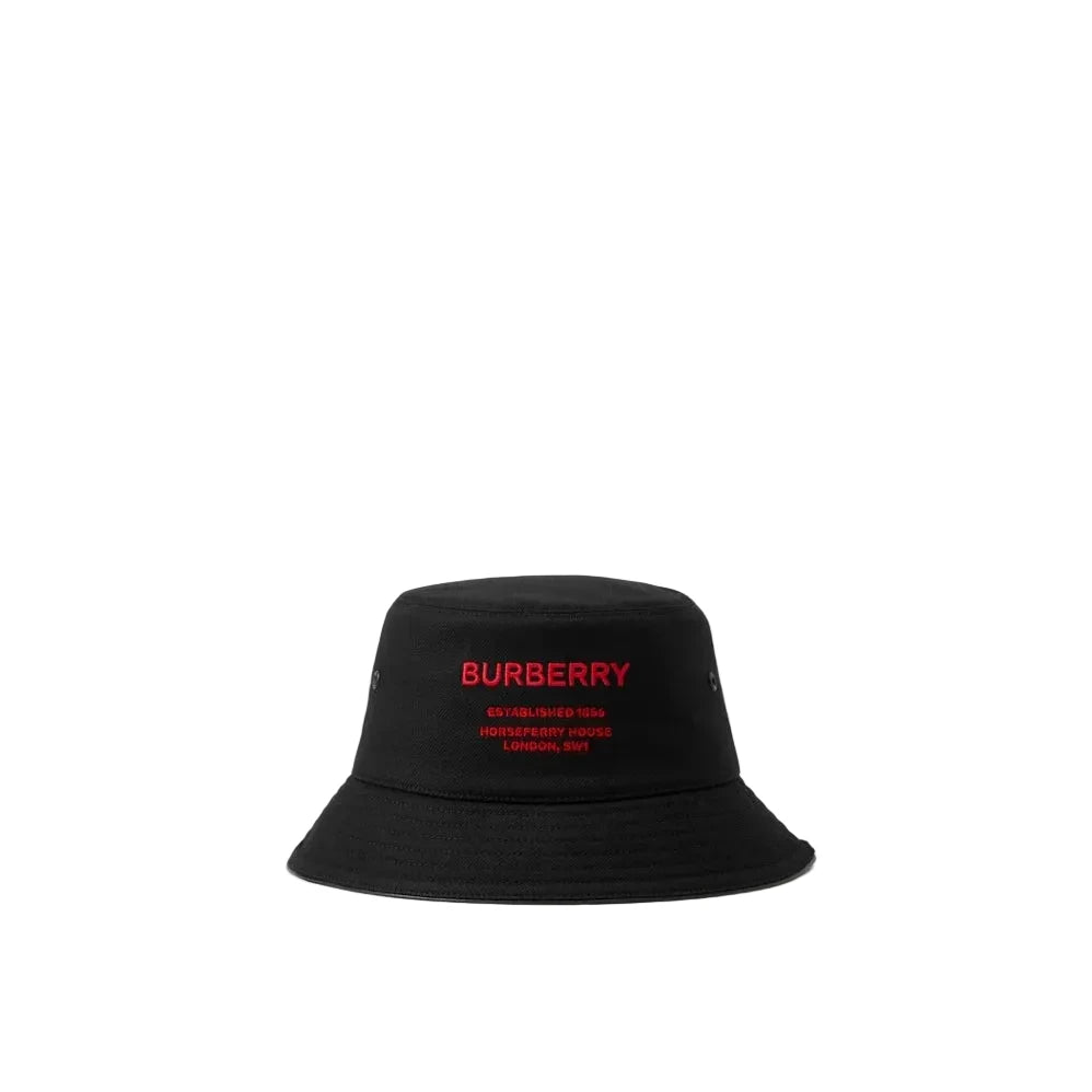 BBRY Bucket Hat black with red text