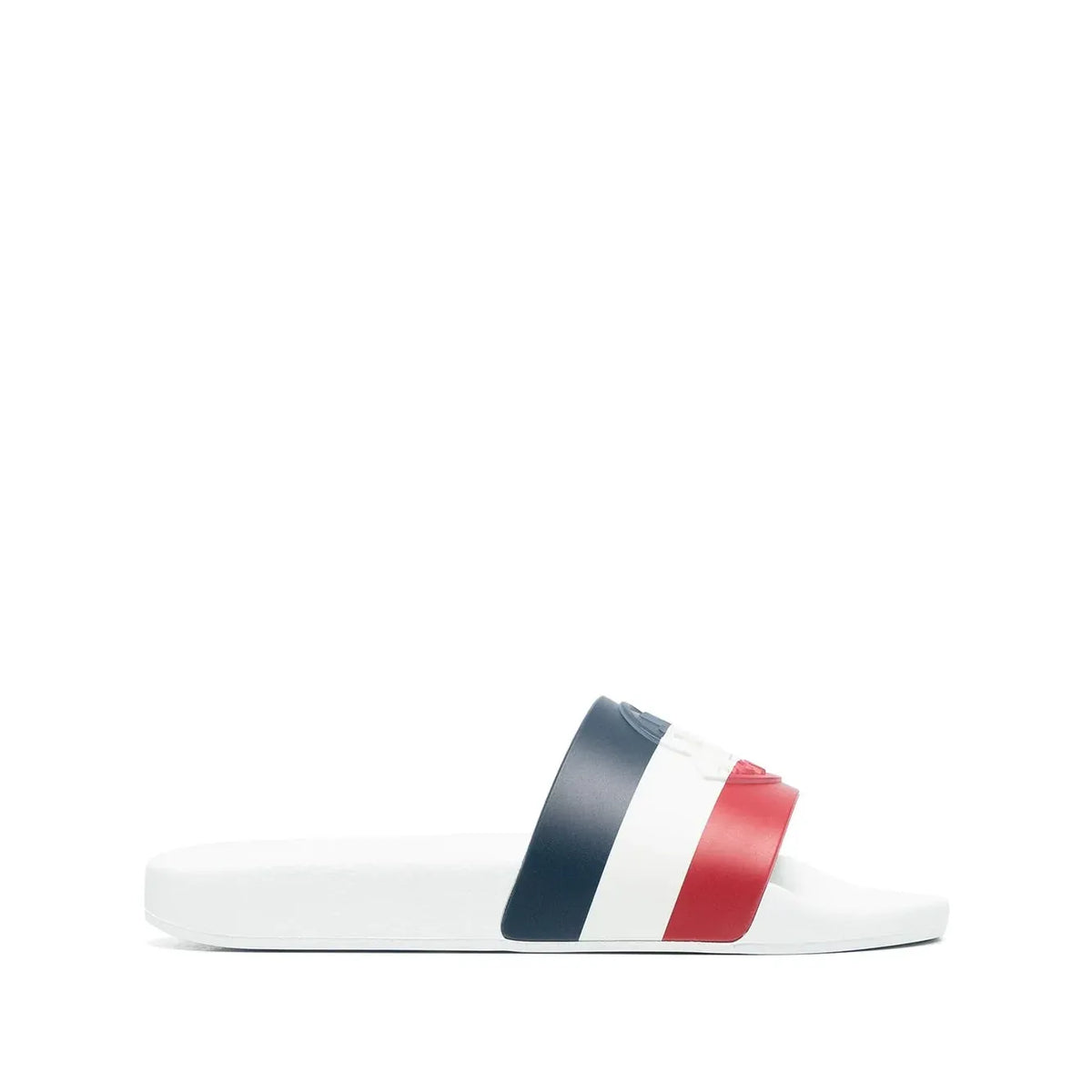 Monclr RWB stripe slides