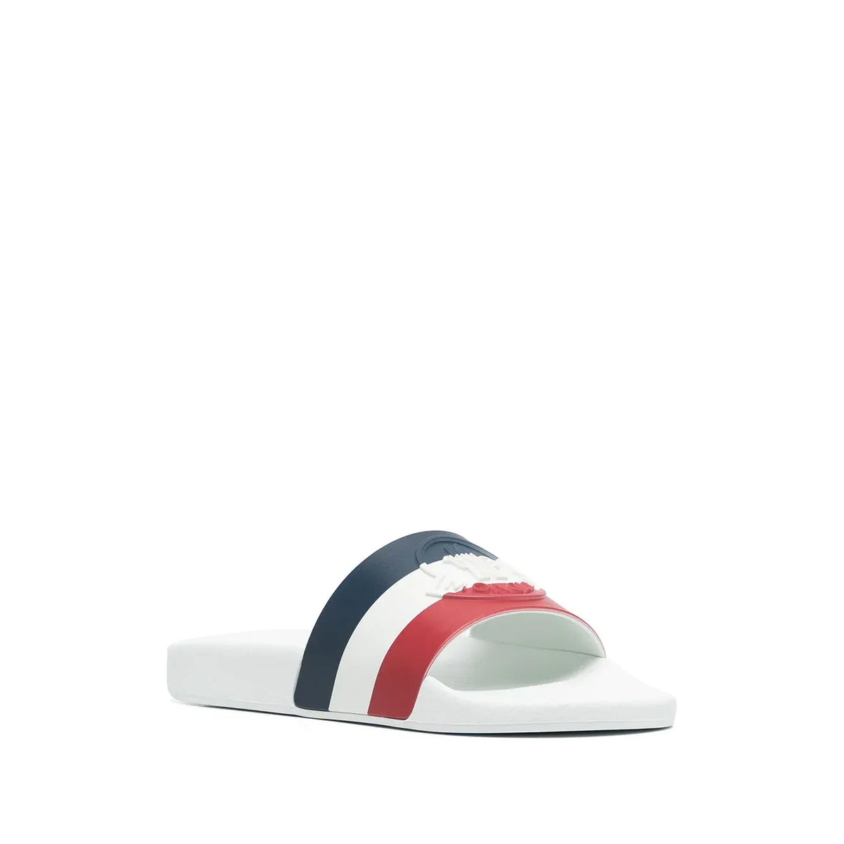 Monclr RWB stripe slides