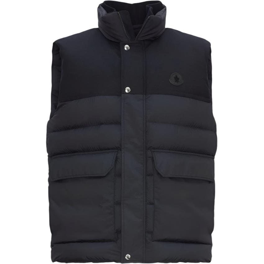Monclr Black on Black puffer Vest