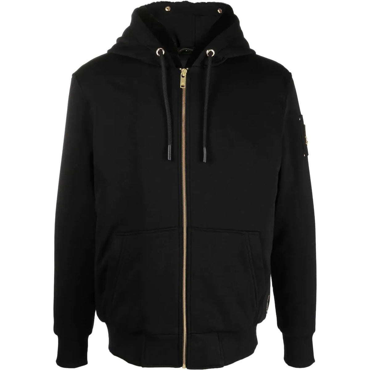 Moose Knucles Gold Zip-up Bunny hooded Jacket