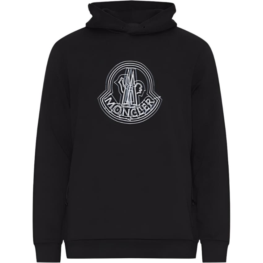 Monclr hooded sweatshirt with big logo on chest
