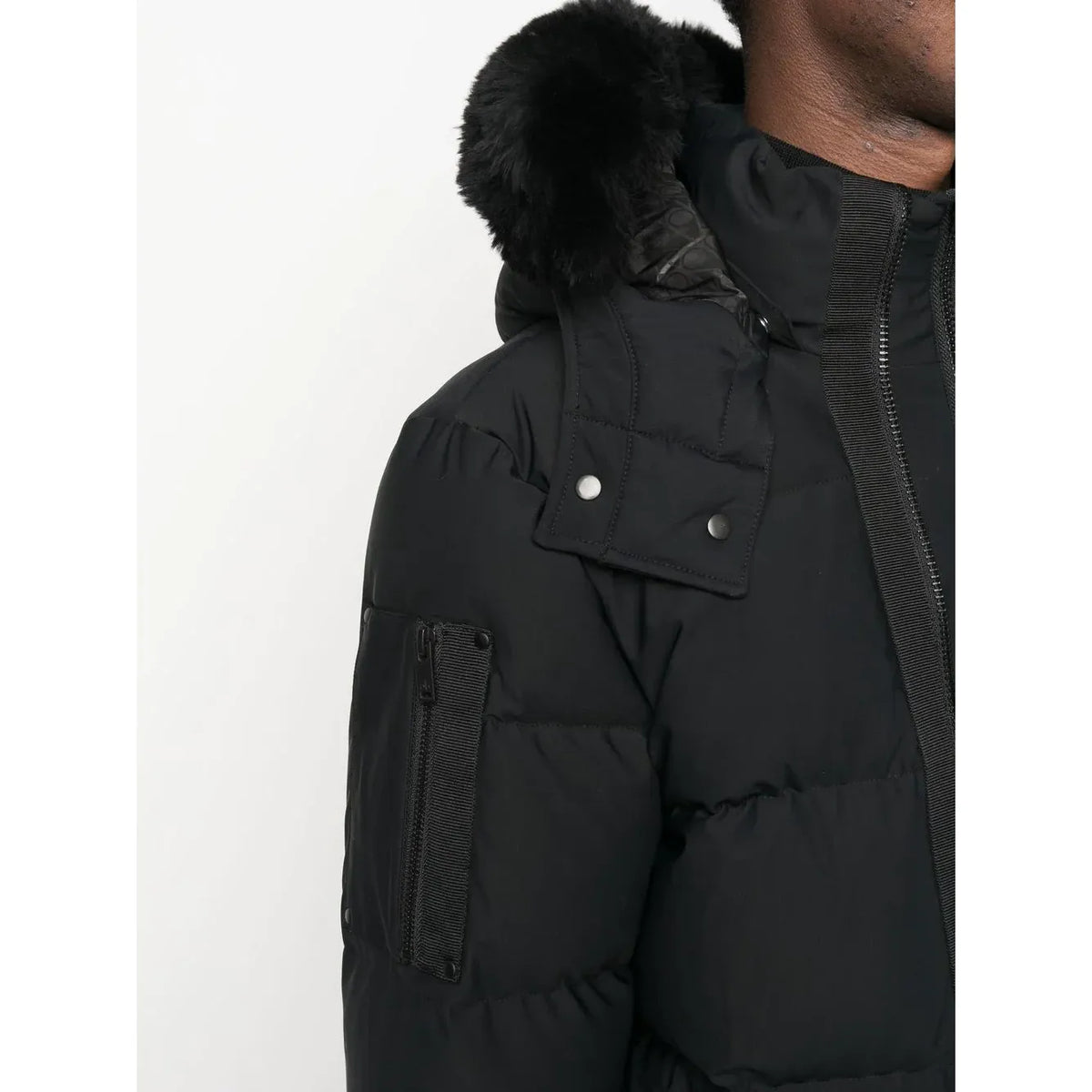 Moose Knucles Padded bomber jet black jacket