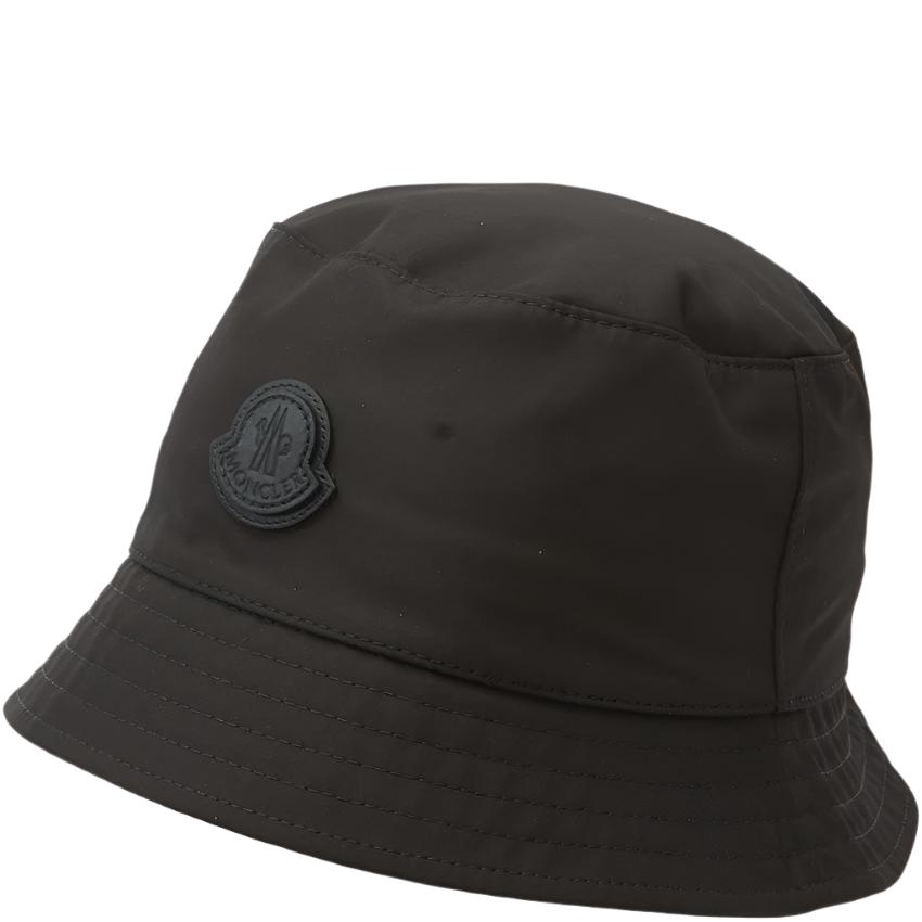 Monclr black bucket hat