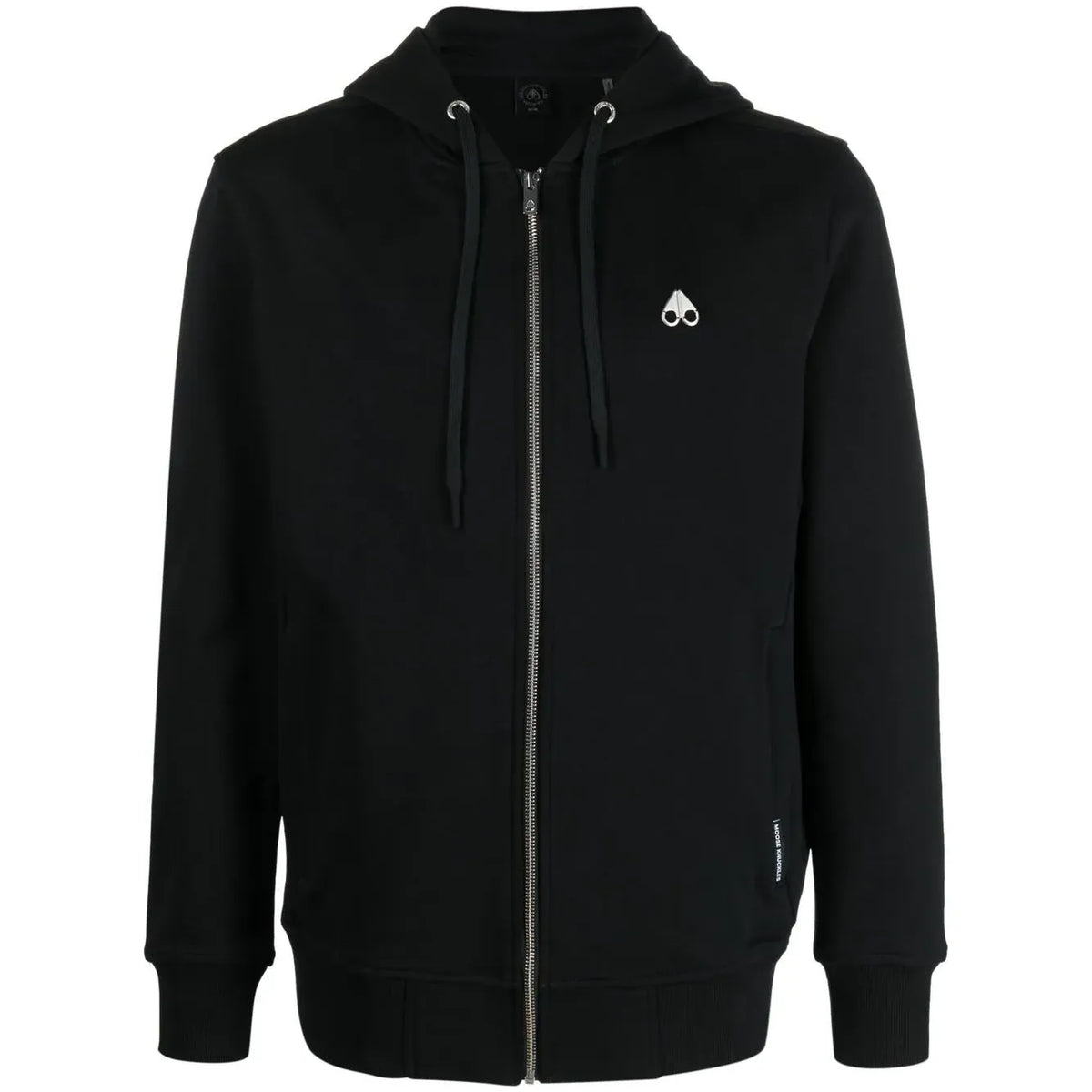 Moose Knucles Dundas front zip-up Hoodie Black