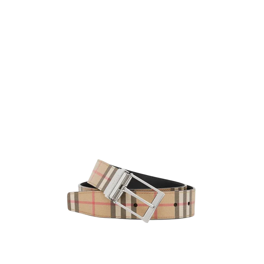 BBRY Belt made in check and leather