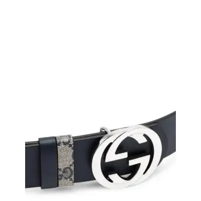 Guuccii reversible belt with Interlocking g buckle