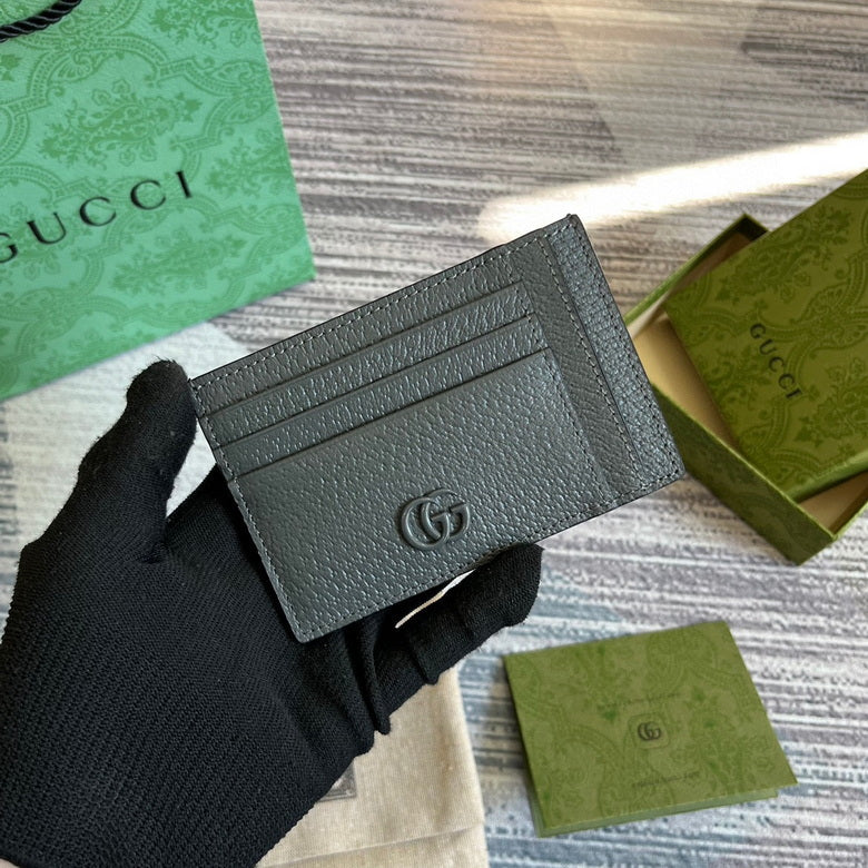 Guuccii Wallet leather black GG