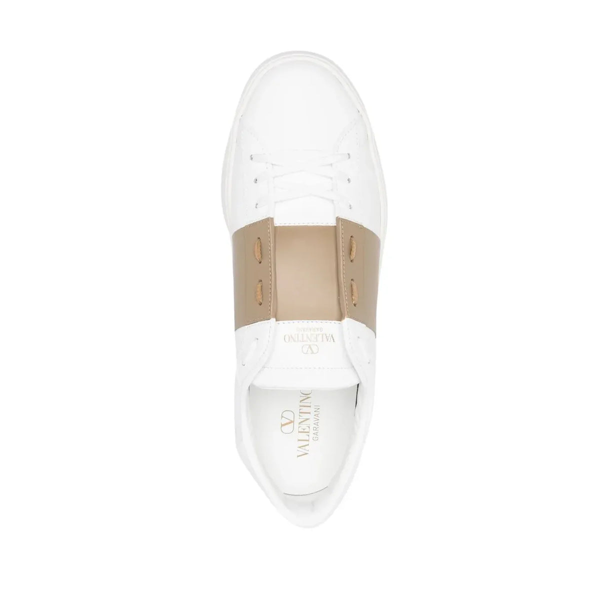 Valetino low-top Open sneakers in Gold