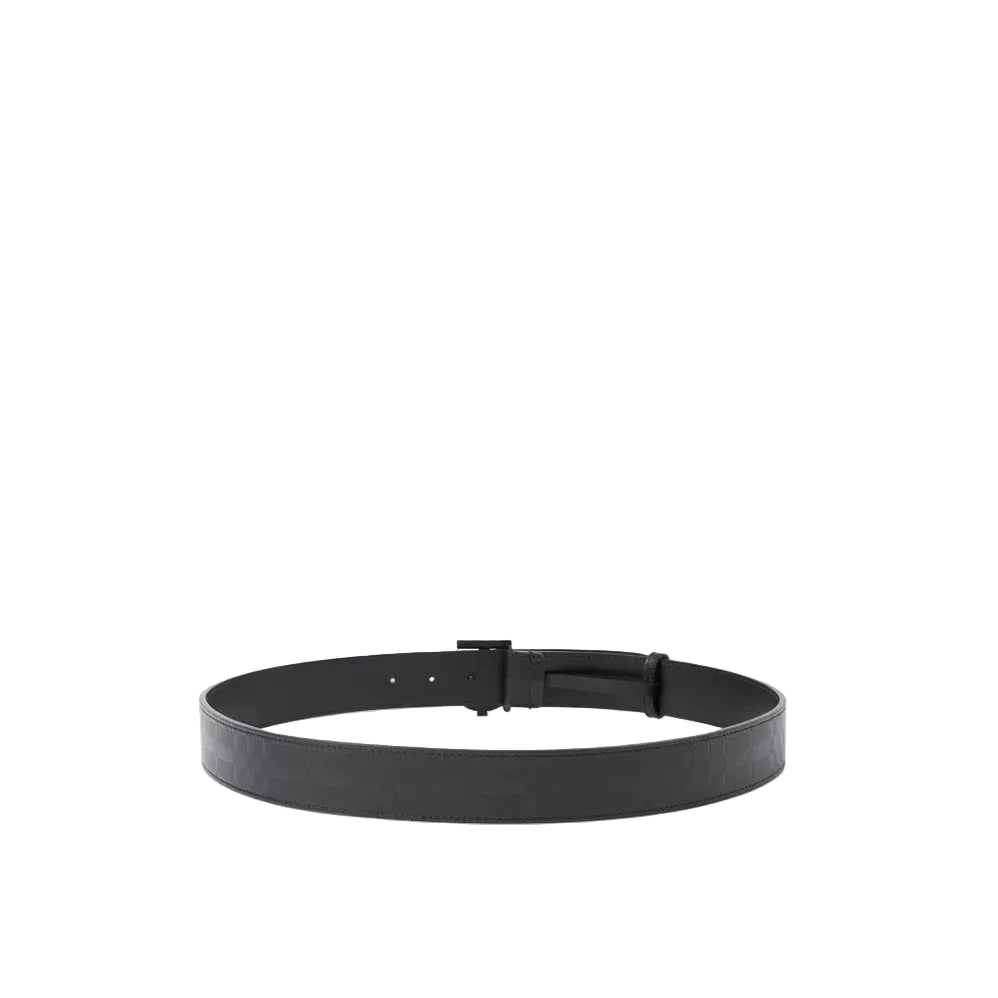 BBRY leather belt embossed with our signature check