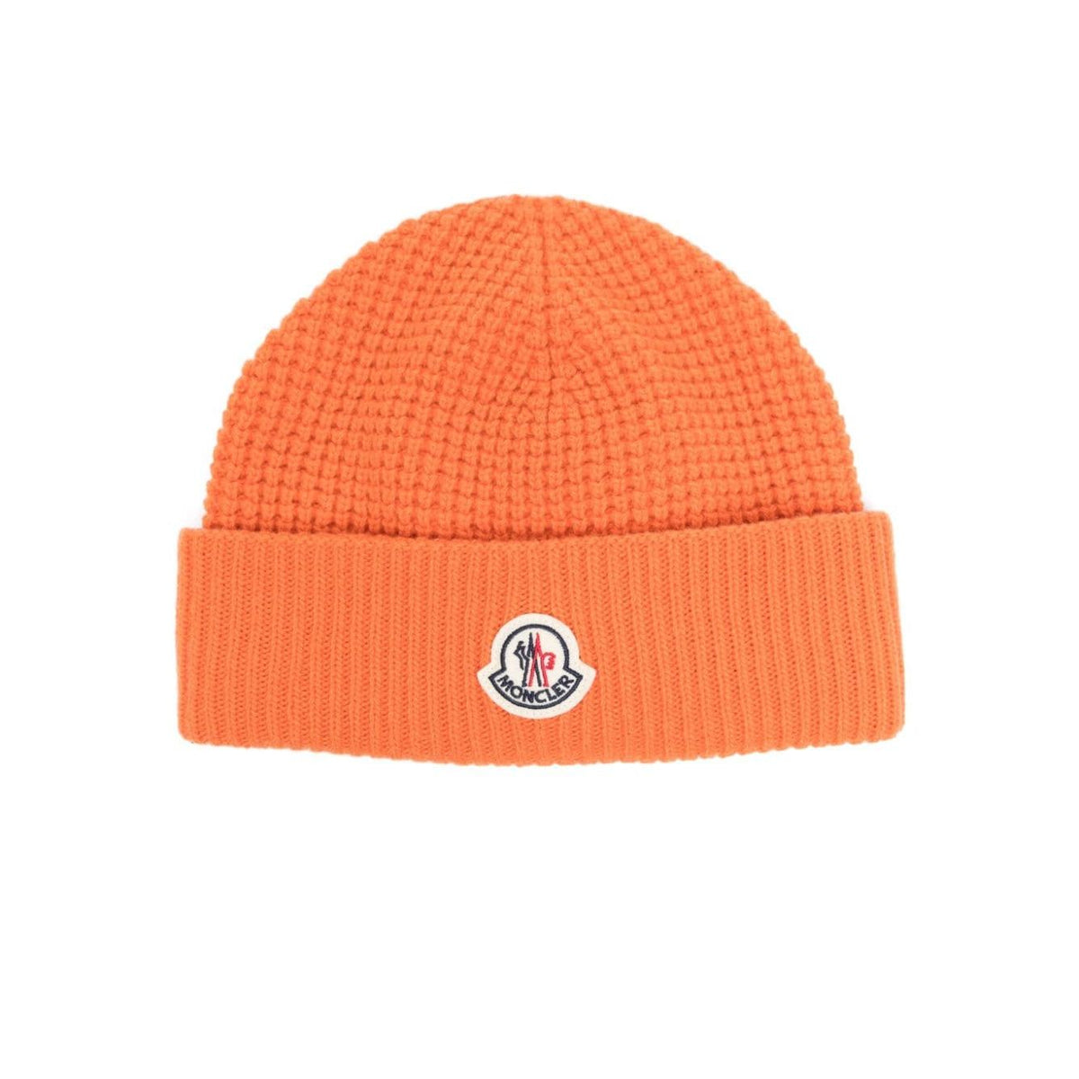 Monclr orange beanie
