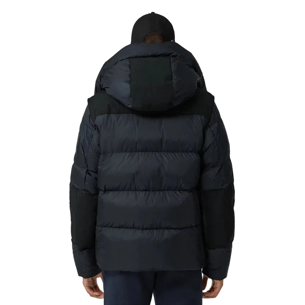 BBRY Hooded black Jacket with navy hood