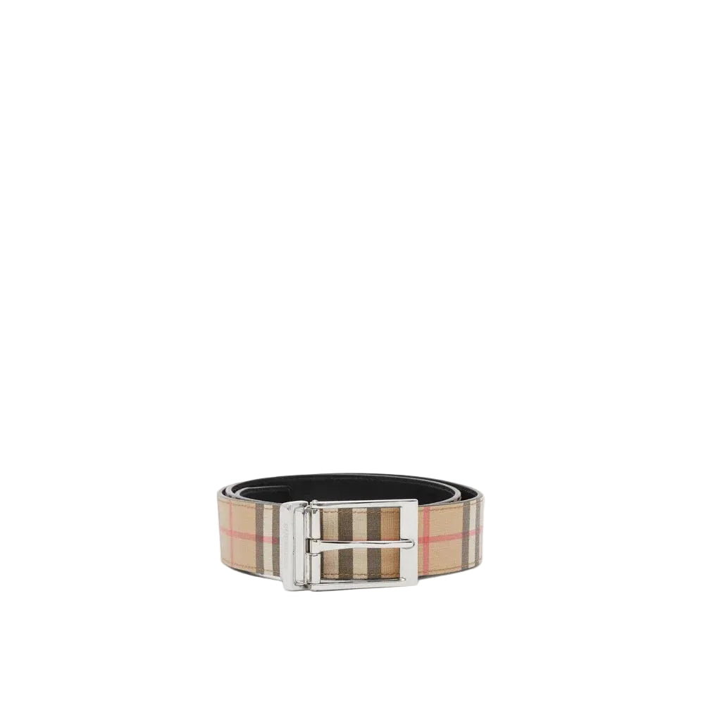 BBRY Belt made in check and leather