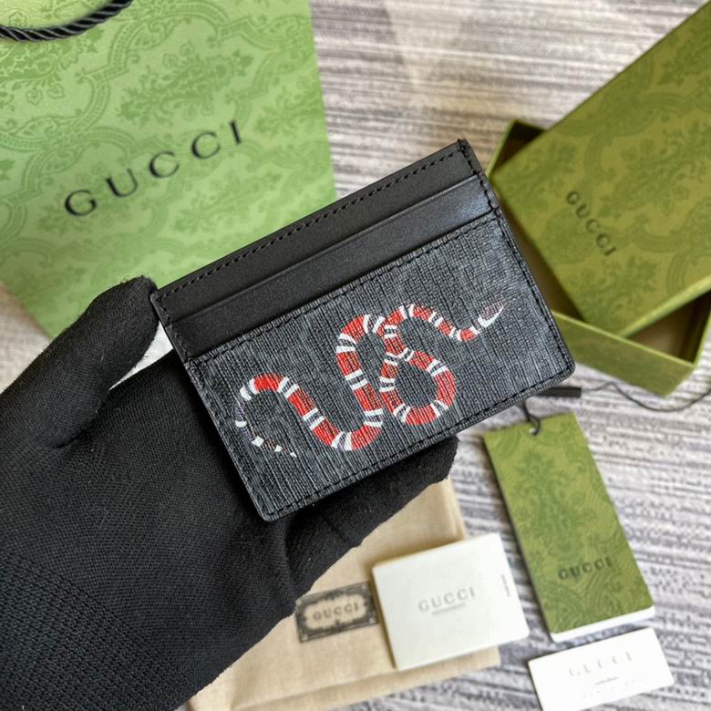 Guuccii Wallet black leather snake