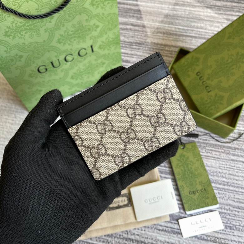 Guuccii Wallet beige/black leather snake