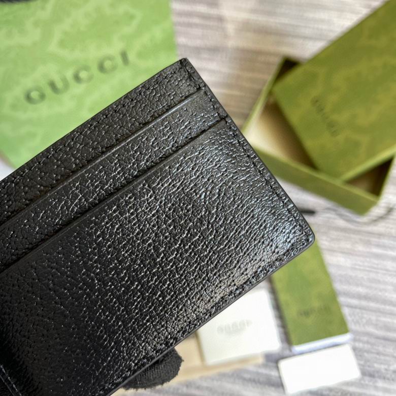 Guuccii Wallet black leather bee