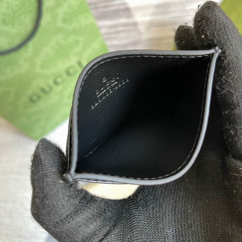 Guuccii Wallet black leather bee
