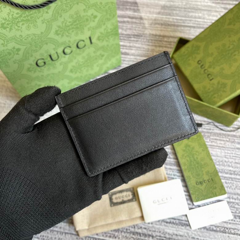 Guuccii Wallet rainbow black leather