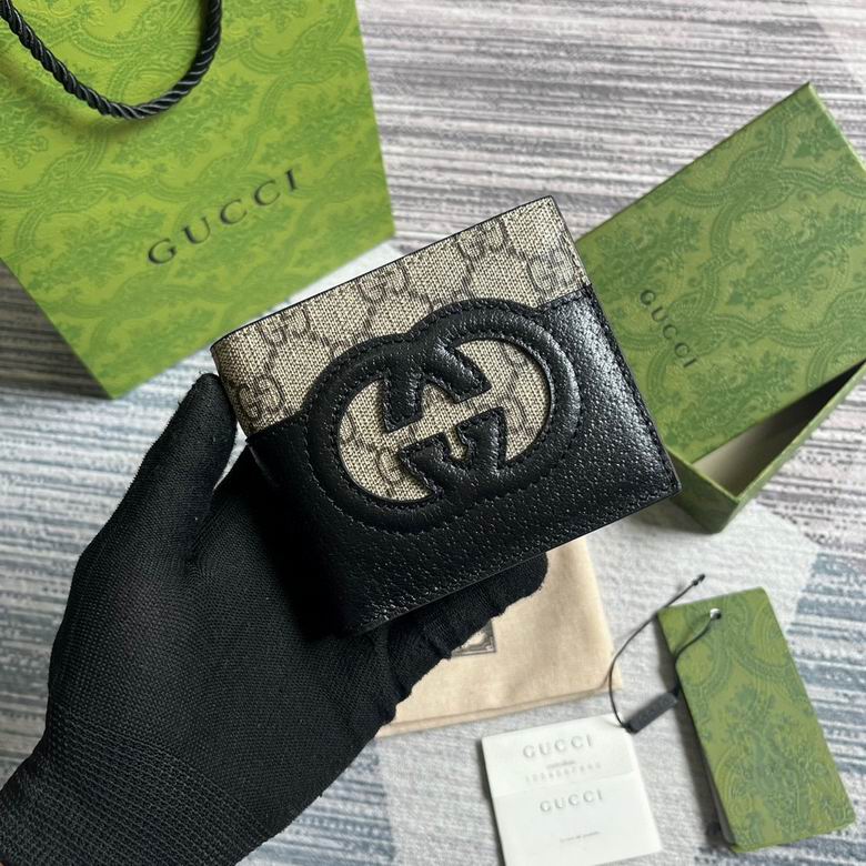 Guuccii Wallet beige/black GG