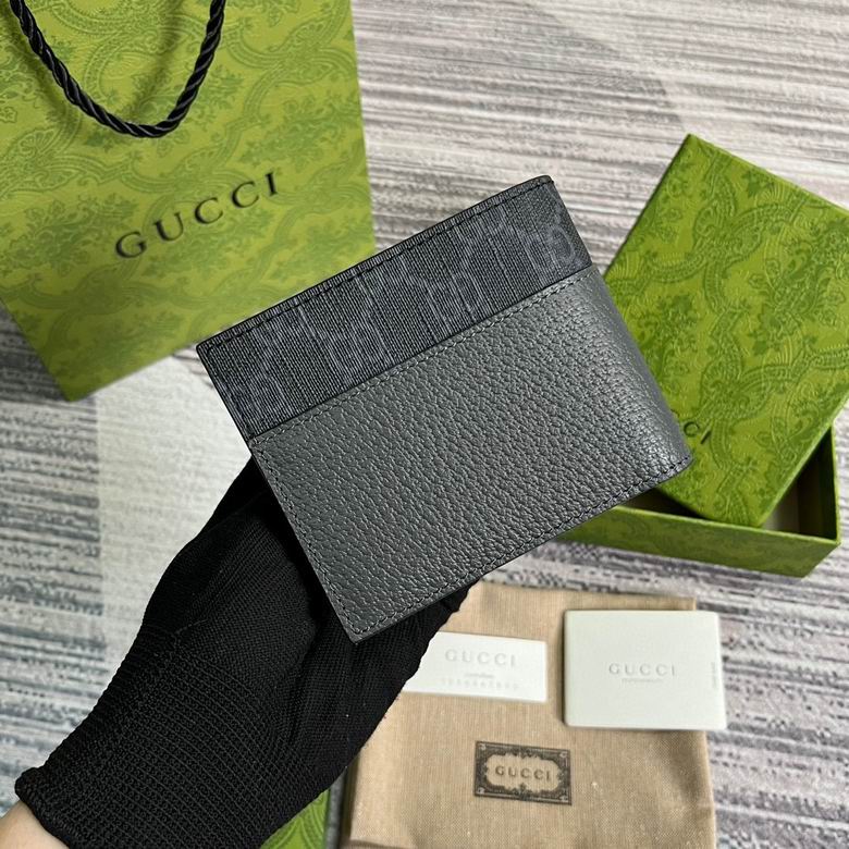 Guuccii Wallet black/grey leather
