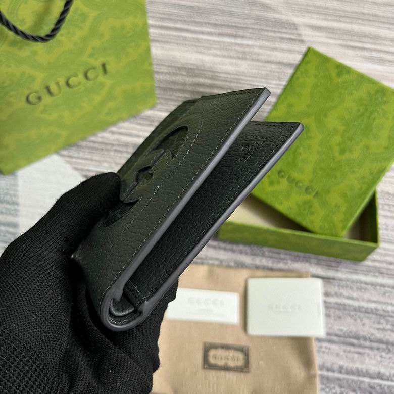 Guuccii Wallet black/grey leather