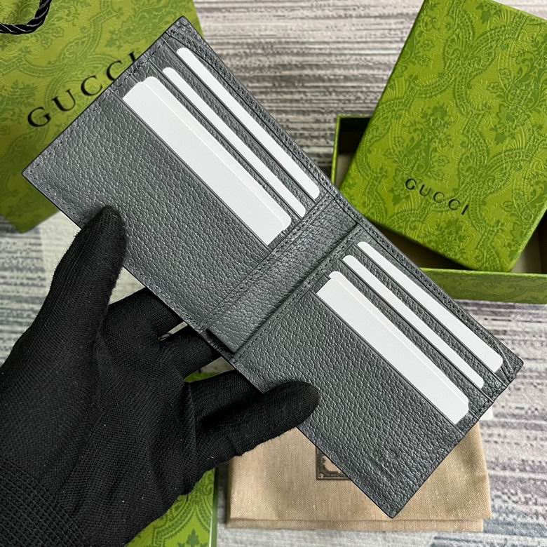 Guuccii Wallet black/grey leather