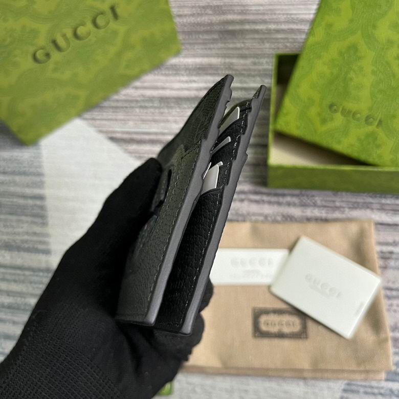 Guuccii Wallet black/grey leather