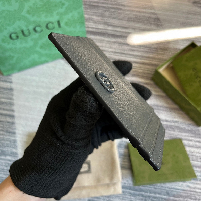 Guuccii Wallet leather black GG