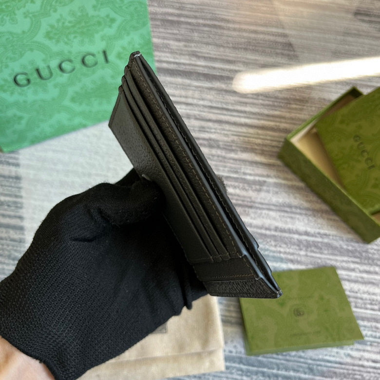 Guuccii Wallet leather black GG