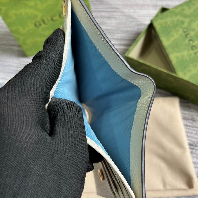 Guuccii Wallet beige/green/red avocado