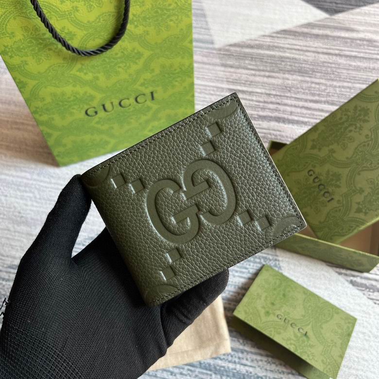 Guuccii Wallet green leather