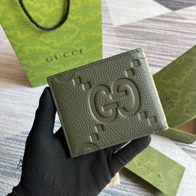 Guuccii Wallet green leather