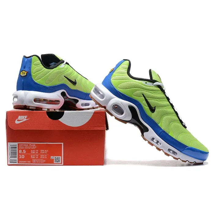 N1ke TN SNEAKERS Lime green with blue