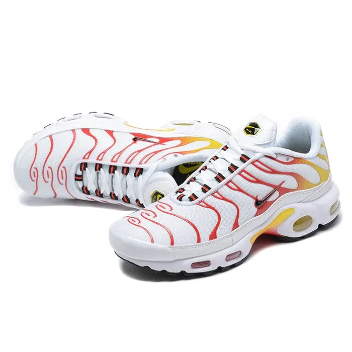 N1ke TN SNEAKERS White/red/orange/yellow