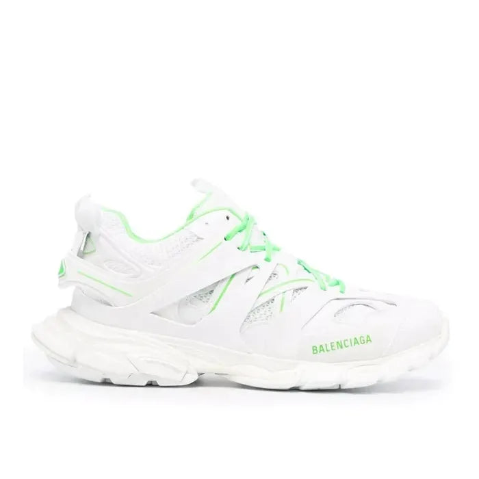 B@lenciga Track Shoes White with green details