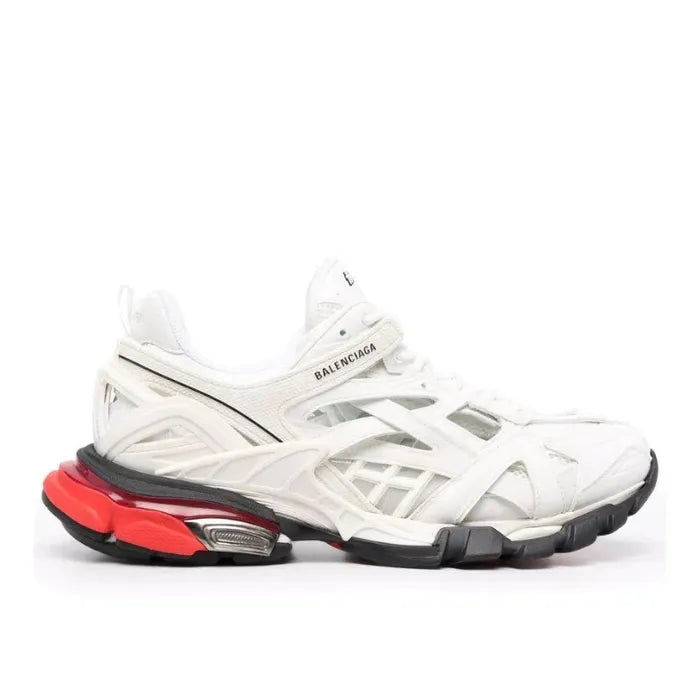B@lenciga Track Shoes in white with red details