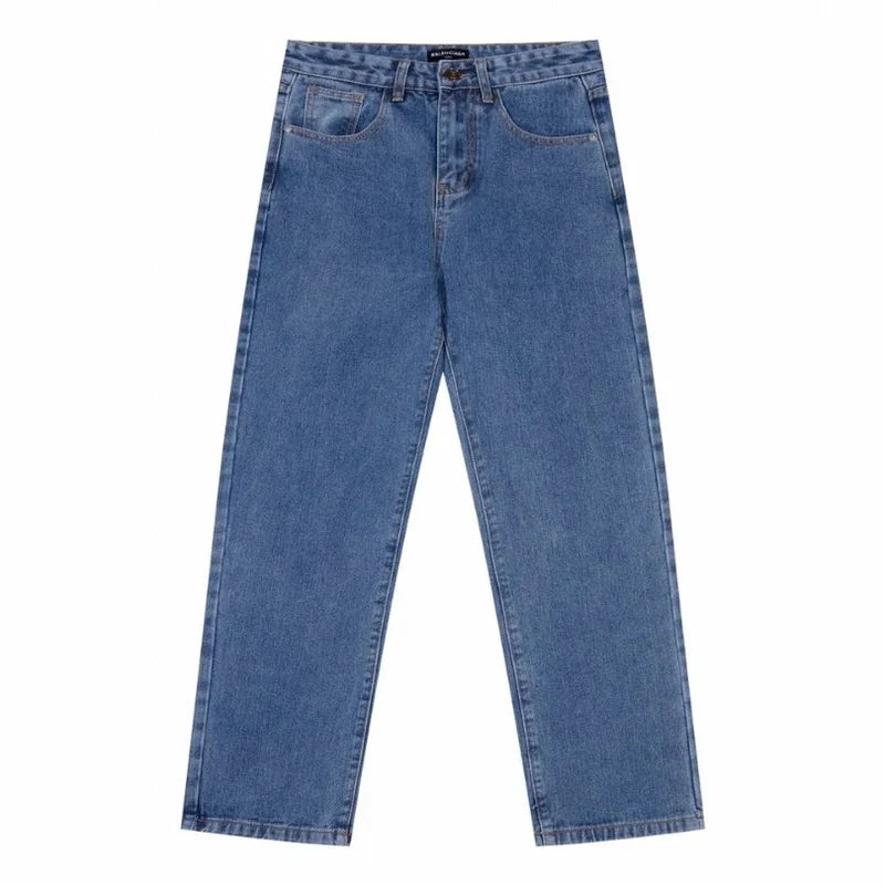 B@lenciga Men Baggy Jeans in Blue