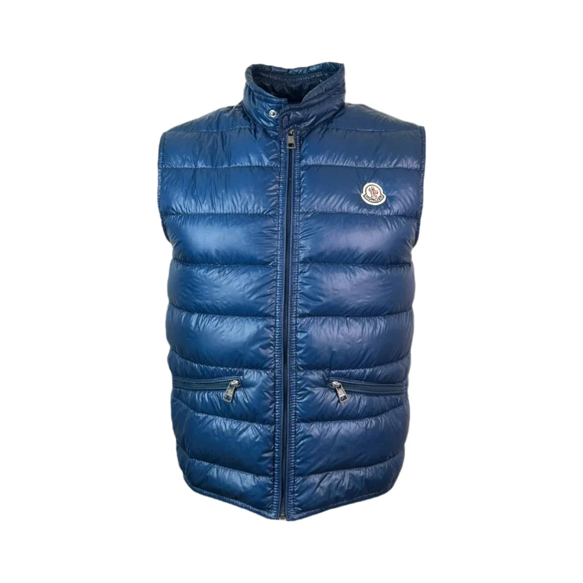 Monclr down puffer blue vest
