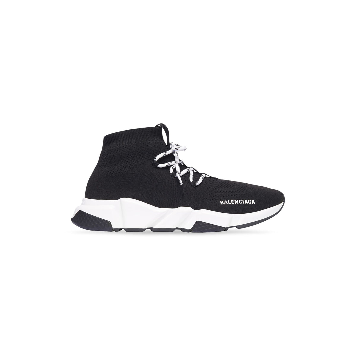 B@lenciga Speed Shoes in Black and white details