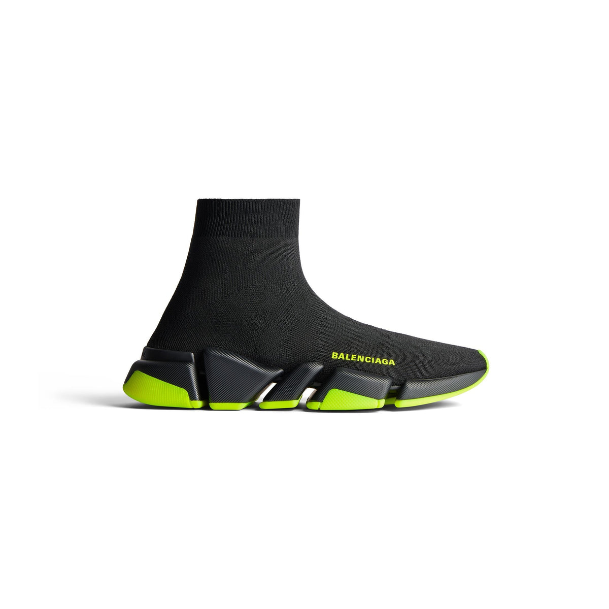 B@lenciga Speed Shoes in black with neon details