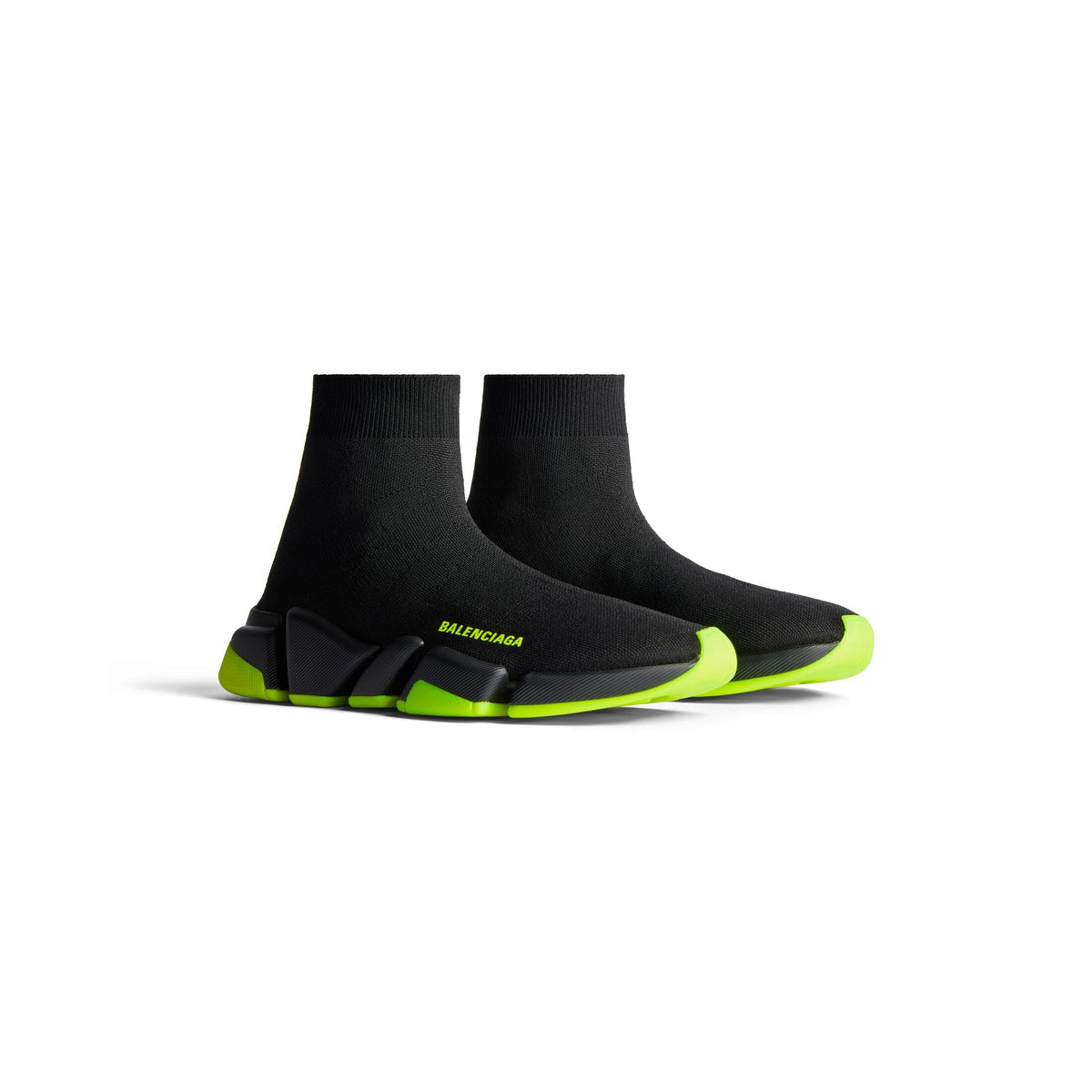 B@lenciga Speed Shoes in black with neon details