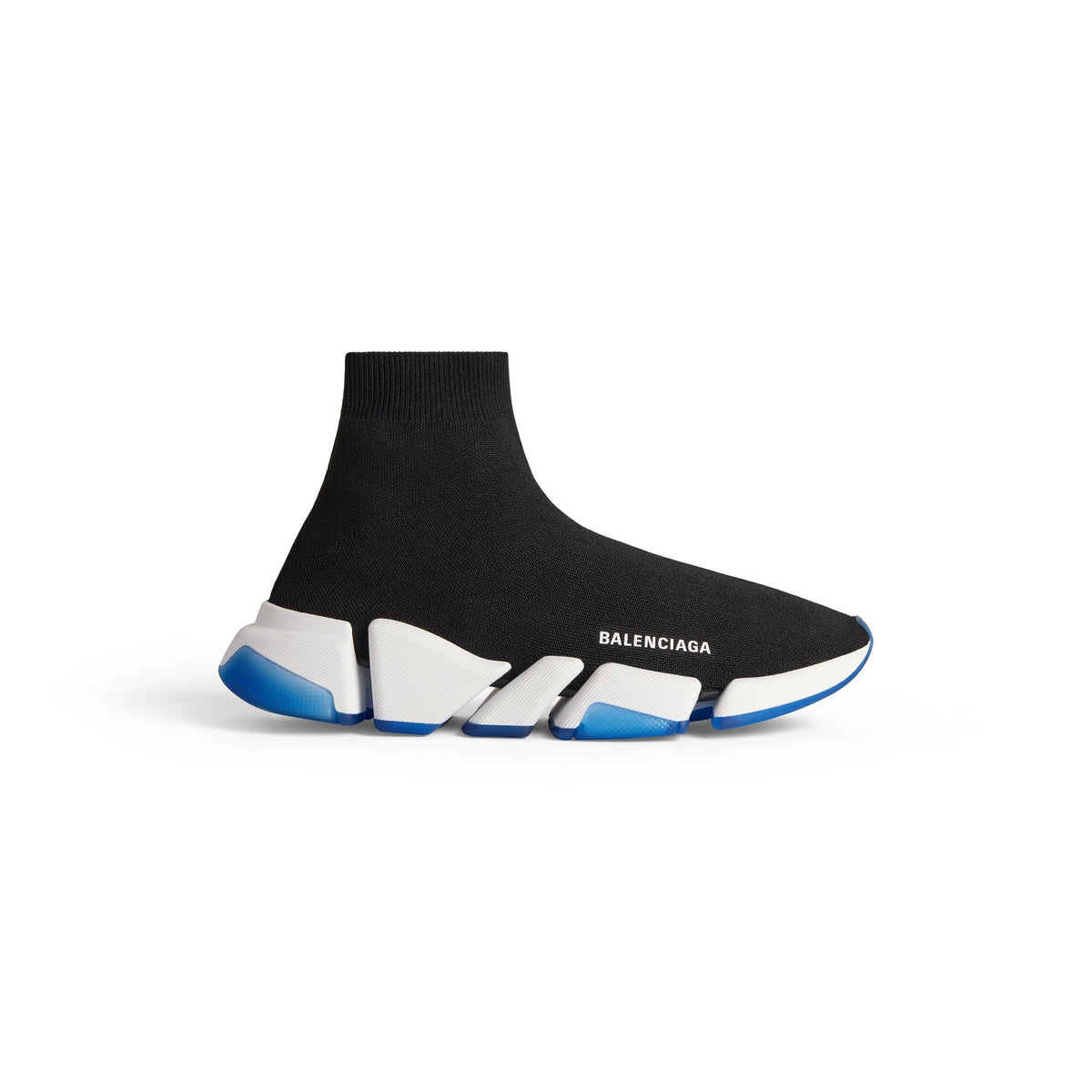 B@lenciga Speed Shoes in black with blue/white