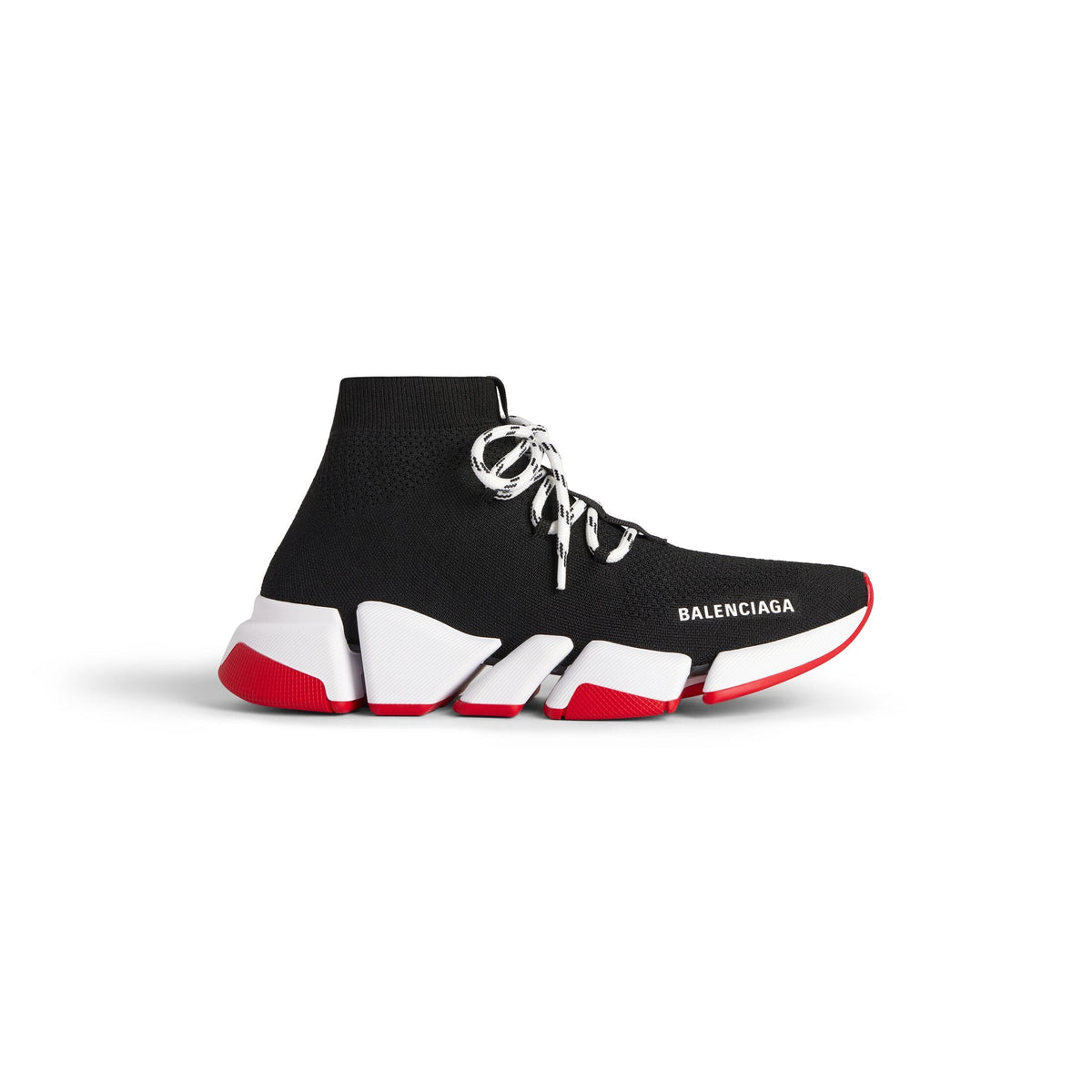 B@lenciga Speed Shoes in black with red/white