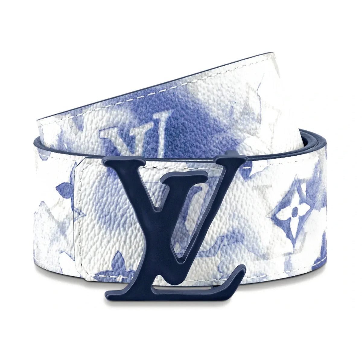 Louic Viutt0n Reversible Ecplise black buckle and White belt