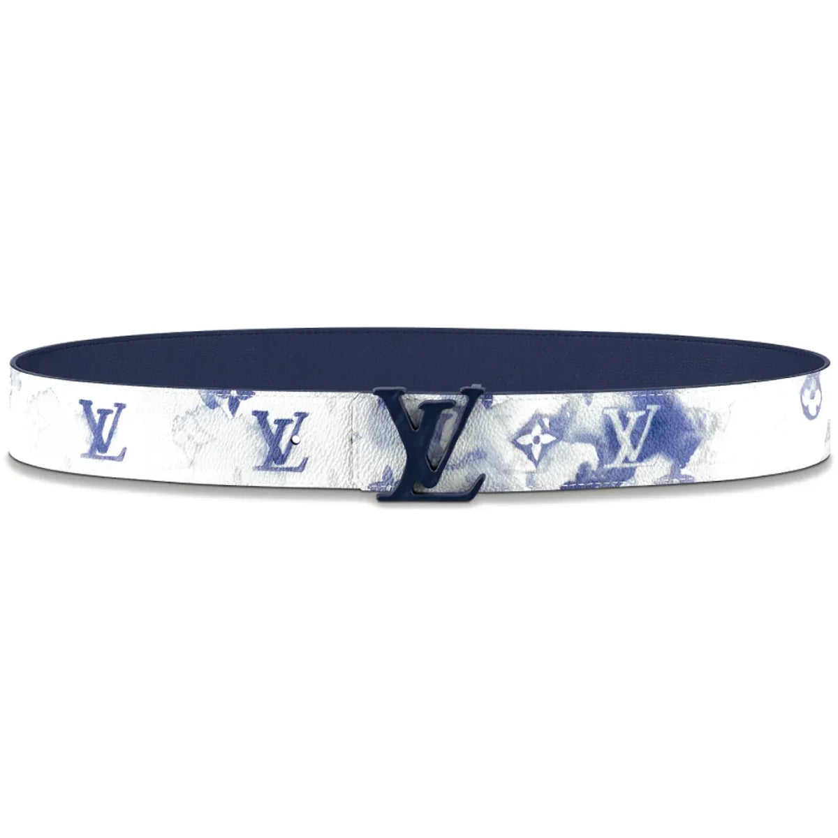 Louic Viutt0n Reversible Ecplise black buckle and White belt