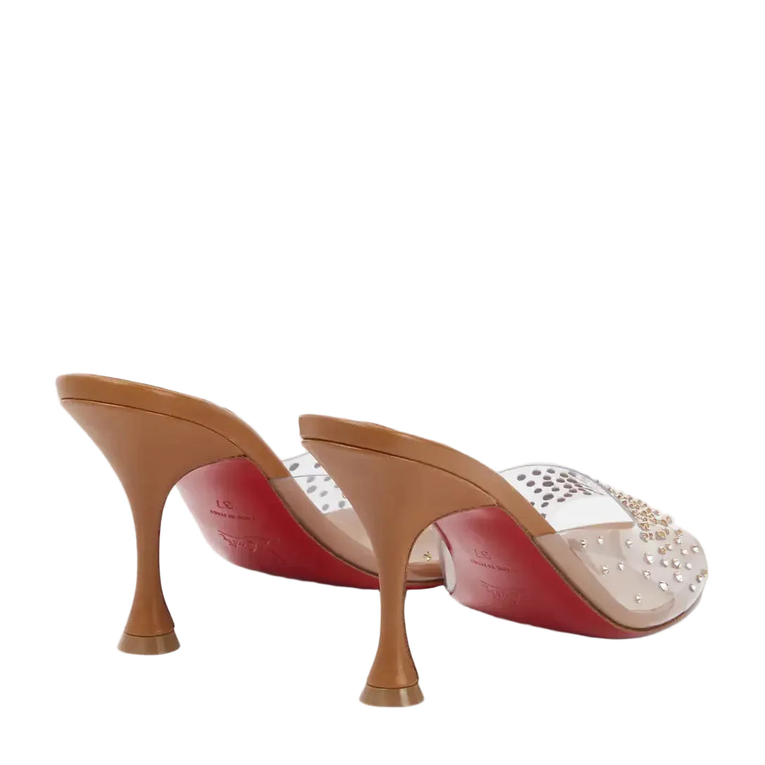 Christian Loobs Nudes Degramule embellished mules