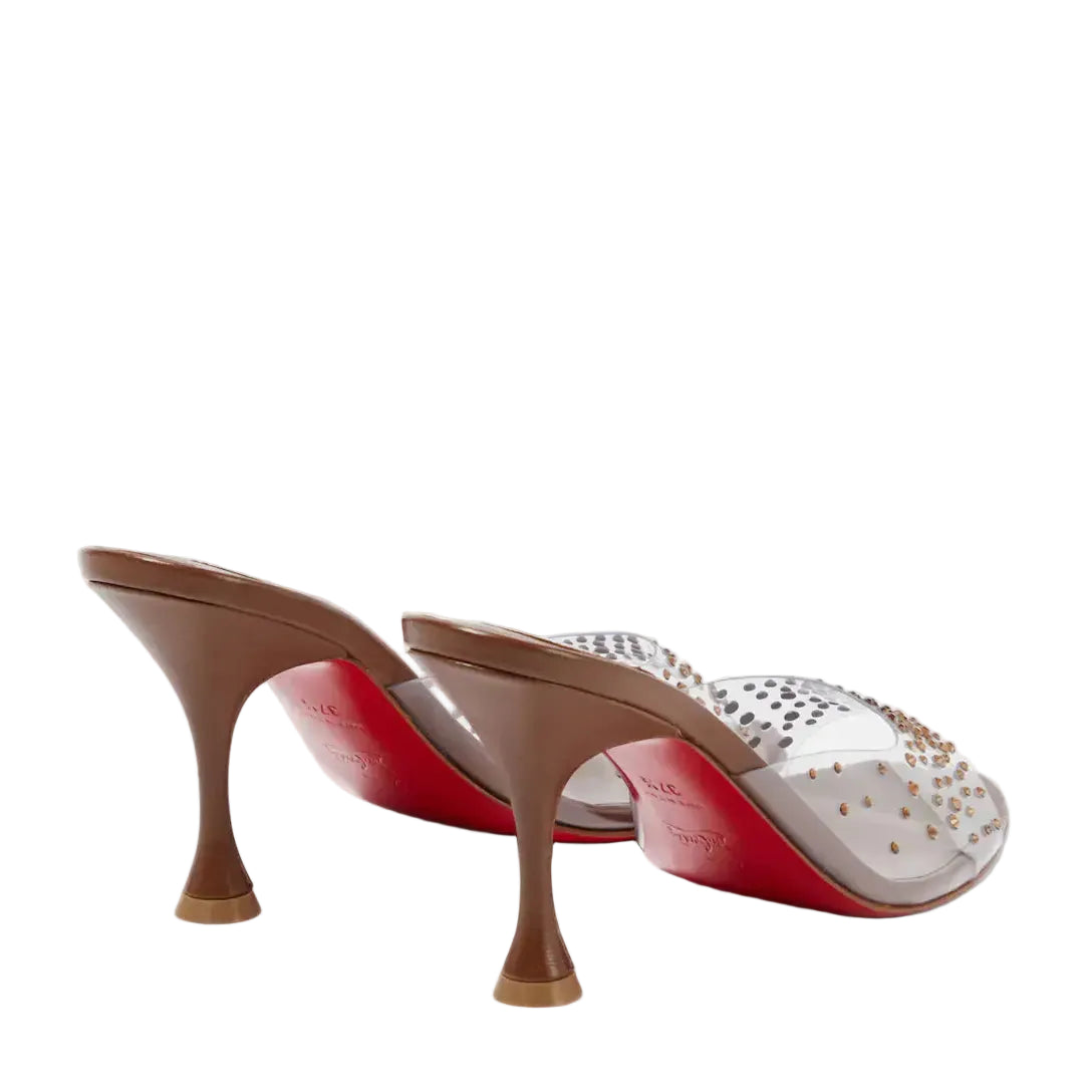 Christian Loobs Heels Nudes Degramule embellished mules