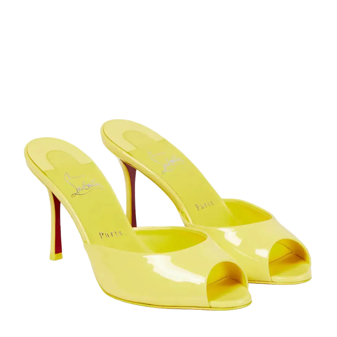 Christian Loobs Heels Me Dolly patent leather mules