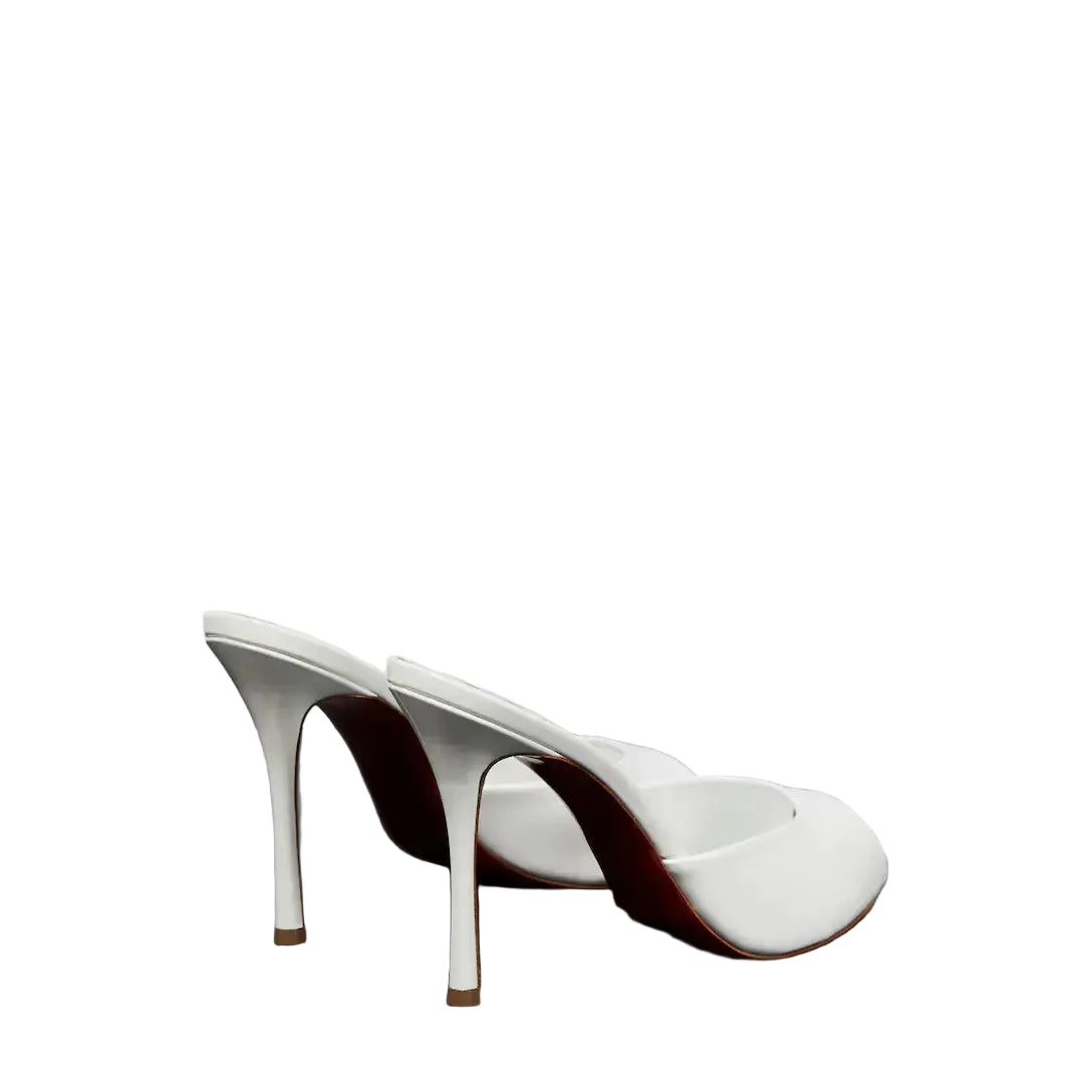 Christian Loobs Heels Bridal Me Dolly patent leather mules