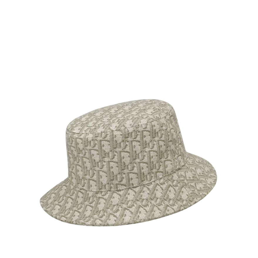 D!or Oblique Hat beige with letters